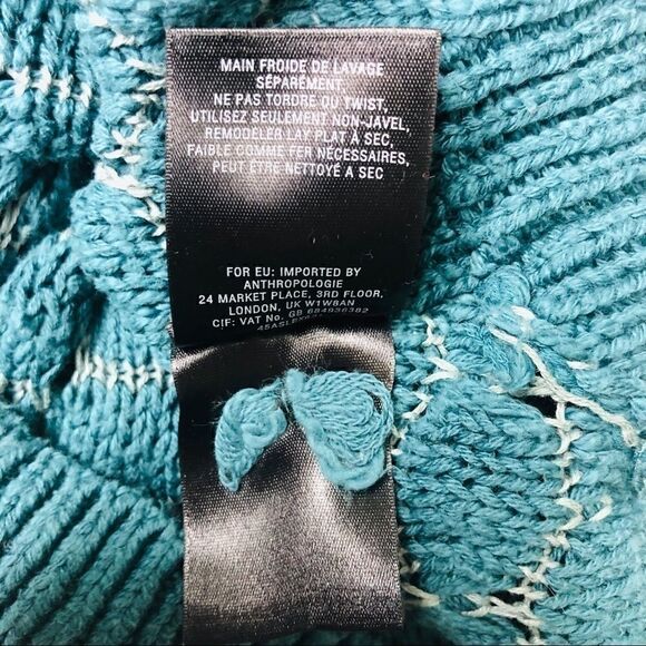 Anthropologie Moth Circle Knit Sweater Hi-Low - Picture 3 of 6